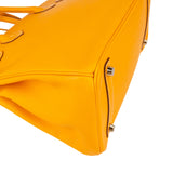 Hermès Jaune D`Or / Orange Verso Epsom Gold Birkin 30 Handbag