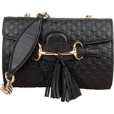 Gucci Microguccissima Leather Emily Chain Horsebit Tassel Small Crossbody Bag