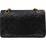 Chanel Quilted Lambskin 24K Gold Small Double Flap Shoulder Bag