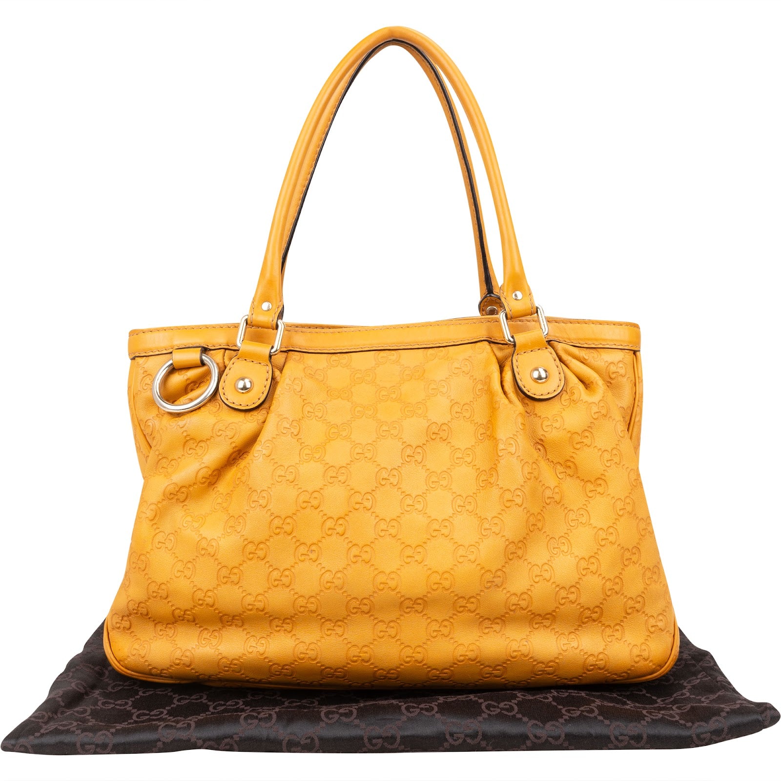 Gucci Guccissima Leather Sukey Handbag - vintageandkickz