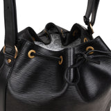 Louis Vuitton Noir Epi Leather Sac Noé Petit Shoulder Bag