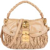 Miu Miu Quilted Leather City Handbag