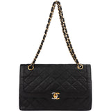 Chanel Quilted Lambskin Bicolor Double Flap Shoulder Bag