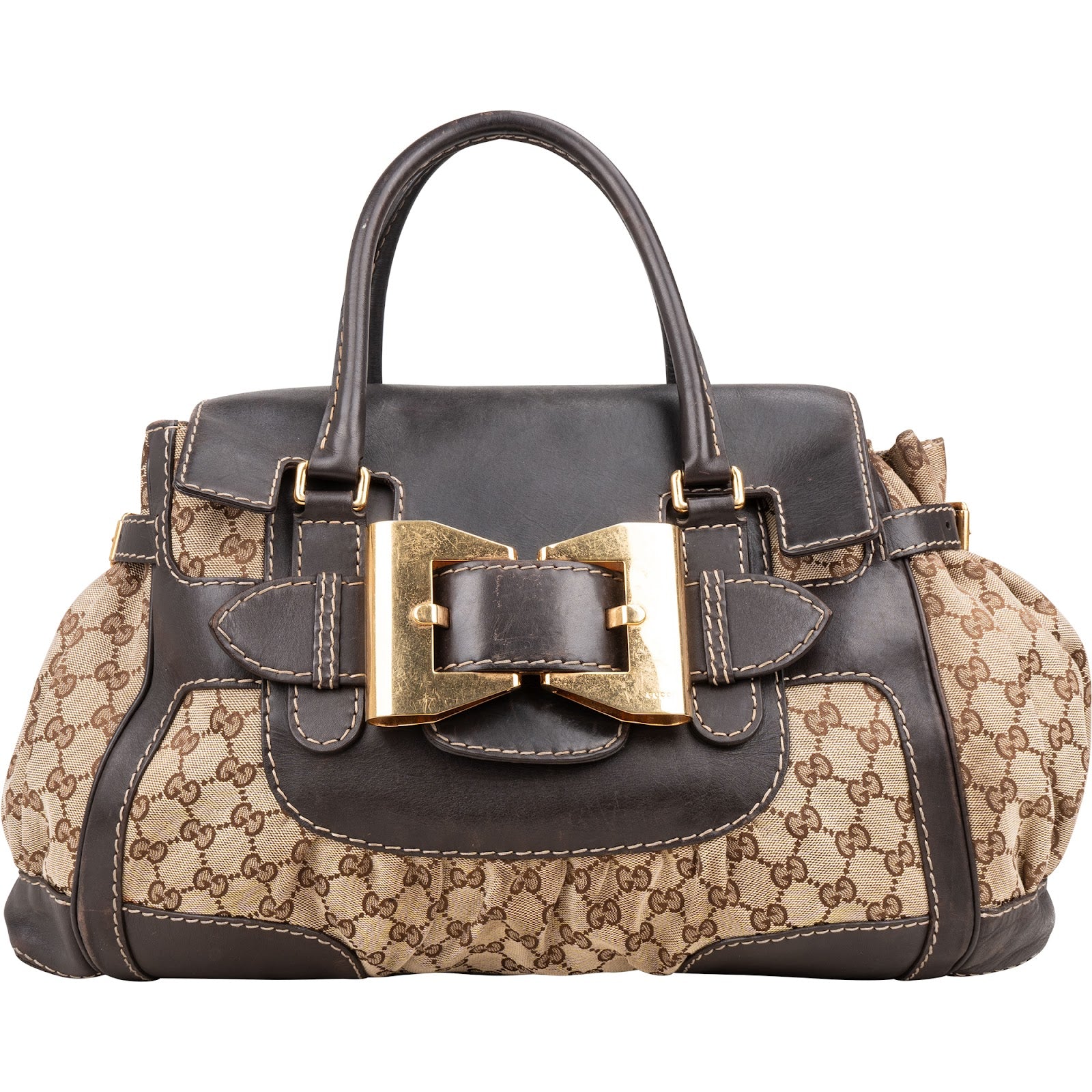 Gucci GG Monogram Hysteria Top Handle Handbag - vintageandkickz