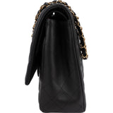 Chanel Quilted Lambskin Maxi Double Flap Crossbody Bag