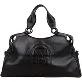 Cartier Black Grained Leather Marcello de Cartier Handbag