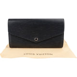 Louis Vuitton Noir Epi Leather Sarah Wallet