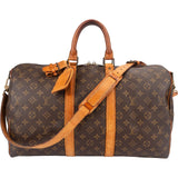 Louis Vuitton Monogram Canvas Keepall 45 Bandoulière Travel Bag