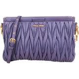 Miu Miu Matelassé Nappa Leather Clutch Crossbody Bag