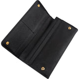 Prada Black Saffiano Leather Continental Wallet