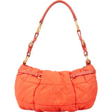 Prada Orange Nylon Puffer Shoulder Bag