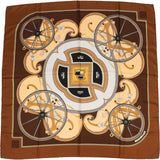 Hermès Washington's Carriage Silk 90 Scarf Tuch