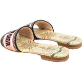 Christian Dior Multicolor Dior In Lights Leather Dway Slide Sandals (37)