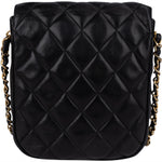 Chanel Quilted Lambskin CC Single Flap Crossbody Bag - vintageandkickz
