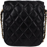 Chanel Quilted Lambskin CC Single Flap Crossbody Bag - vintageandkickz
