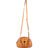 MCM Monogram Visetos Mini Boston Bag Handbag