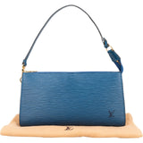 Louis Vuitton Blue Epi Leather Pochette Accessoires Handbag