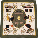 Hermès Voitures à Transformation Silk 90 Scarf Tuch