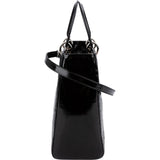 Christian Dior Quilted Patent Cannage Lady Dior Handbag