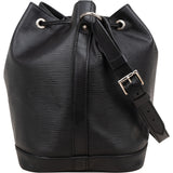 Louis Vuitton Noir Epi Leather NM Sac Noé Petit Shoulder Bag