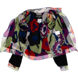 Chanel Multicolor Printed Silk Black Wool Lining Jacket (FR 36 / DE 34)