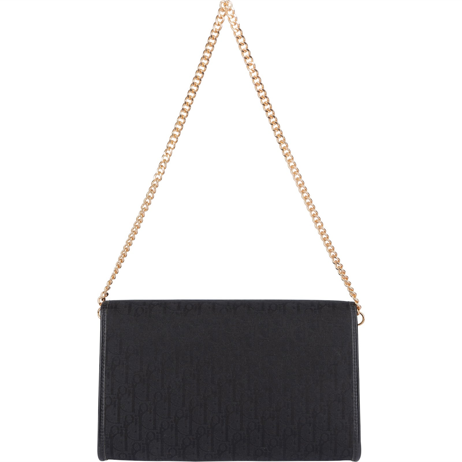 [🔄️B21 / F16] Dior Oblique Canvas Chain Clutch - vintageandkickz