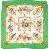 Hermès Les Chevaux des Moghols Silk Carre 90 Scarf Tuch