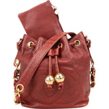[🔄️B20 / F47] Chanel Caviar Leather CC Drawstring Bucket Crossbody Bag - vintageandkickz