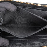 Gucci Pebbled Leather GG Zip Around Wallet