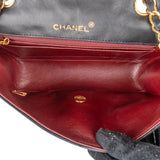 Chanel Quilted Lambskin 24K Gold Diana Small Single Flap Crossbody Bag