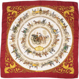 Hermès La Promenade de Longchamps Silk Carre 90 Scarf Tuch