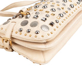 Miu Miu Studded Leather Turnlock Shoulder Bag