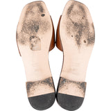 Gucci Brown Leather Interlocking G Slide Sandals (36,5)