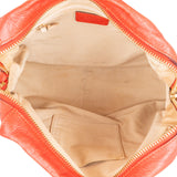 Chloé Red Grained Leather Paraty Shoulder Handbag