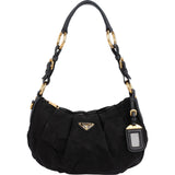 Prada Tessuto Gaufre Ring Triangle Hobo Shoulder Bag