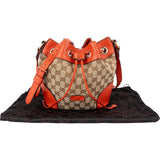 Gucci Monogram GG Canvas Small Bucket Crossbody Bag