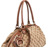 Gucci Monogram GG Canvas Sukey Hobo Shoulder Bag