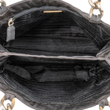 [🔄️B20 / F10] Prada Tessuto Metal Handle Tote Handbag - vintageandkickz