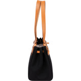 Hermès Canvas Leather Cabas PM Shoulder Bag
