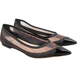 Fendi Monogram FF Motif Mesh Ballerina Flats (35)