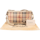 Burberry Haymarket Check Canvas Pochette Accessoires Crossbody Bag