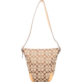 Coach Monogram Signature Jacquard Shoulder Bag