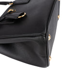 Prada Black Saffiano Leather Small Galleria Handbag