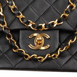 Chanel Quilted Lambskin 24K Small Double Flap Shoulder Bag