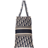 Christian Dior Trotter Monogram Oblique Jacquard  Book Tote Handbag