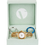 Gucci Gold Tone Change Bezel Bangle 11/12.2 Women Watch