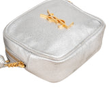 Saint Laurent Metallic Leather Lou Mini Camera Crossbody Bag