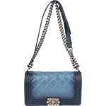 Chanel Quilted Lambskin Boy Single Flap Crossbody Bag xx maße - vintageandkickz