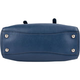 Prada Blue Leather Tote Shoulder Bag