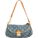 Louis Vuitton Monogram Denim Mini Pleaty Handbag